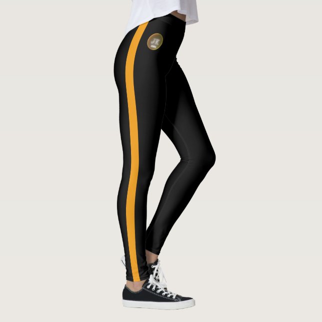 Orange stripe Båda sides Leggings JK 2024 (Höger)