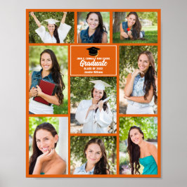 Orange Student Photo Collage Studentfest Poster
