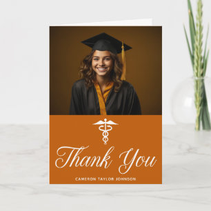 Orange Studenten Photo Medical School Doktor Tack Kort