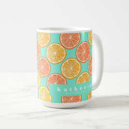 Orange Summer Teal Blue Kaffemugg