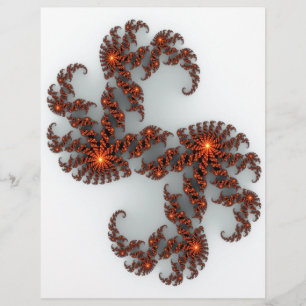 Orange Sunburst Fractal