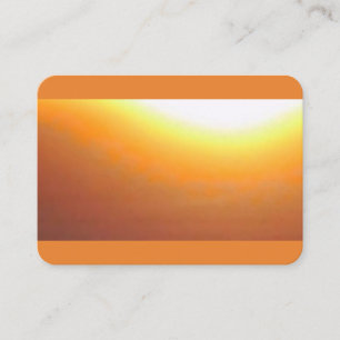 Orange Sunburst Visitkort