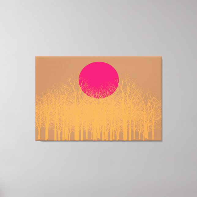 Orange Sunset Canvastryck (Framsida)