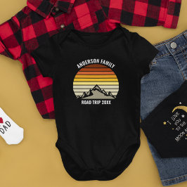 Orange Sunset Personlig Family Reunion Mountain T Shirt