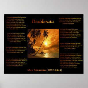 Orange Sunset Poster