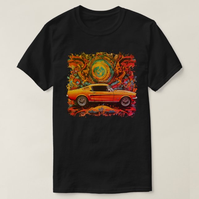 Orange Sunshine Graffiti Car Tee (Design framsida)