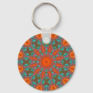 Orange Sunshine Keychain Nyckelring