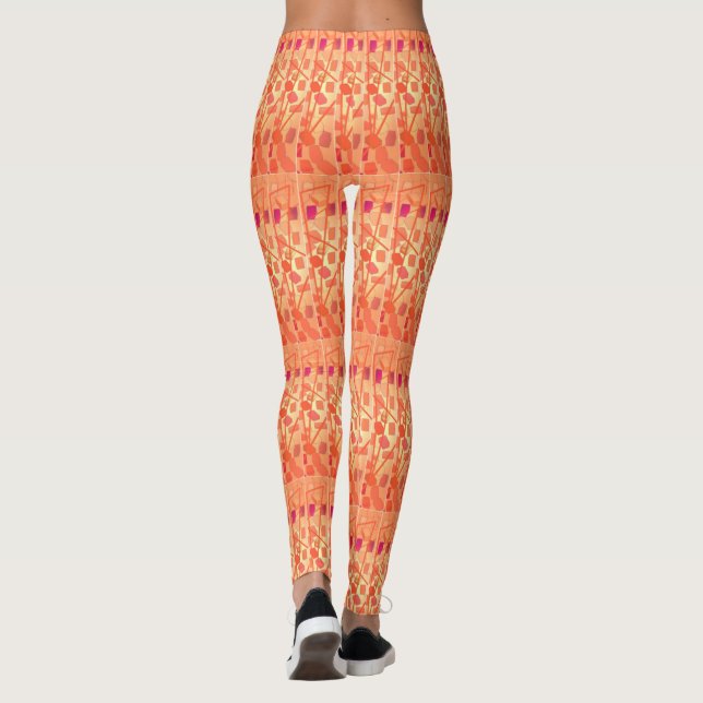 Orange Sunshine leggings (Baksida)