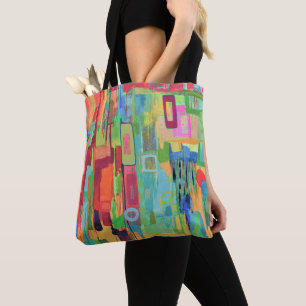 Orange Sunshine Tote Bag Tygkasse