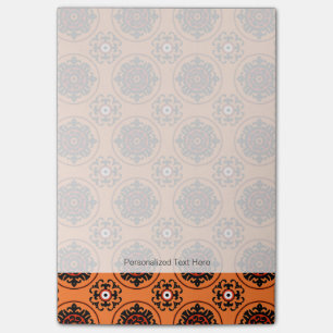 Orange Suzani Mönster Post-it Block
