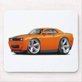 Orange-Svart för utmanare SRT8 bil Musmatta
