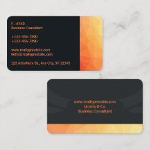 Orange & Svart Modern