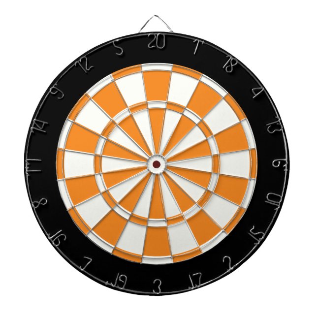 Orange, svart och vit piltavla (Framsidan)