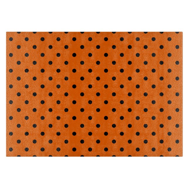 Orange/Svart Polka dots avskärningsnämnd (Framsidan)