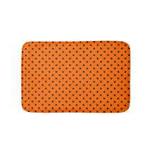 Orange/svart Polka dots, badplats