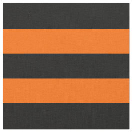 Orange/Svart Rand Fabric Tyg