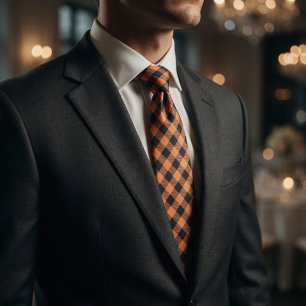 Orange Svart Symmetrisk Slips