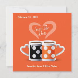 Orange + Svarta kaffet Färg eller vi tillhör tills Julkort