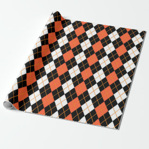Orange Svartvit argyllendiameter, design Presentpapper