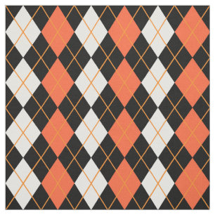 Orange Svartvit argyllendiameter, design Tyg