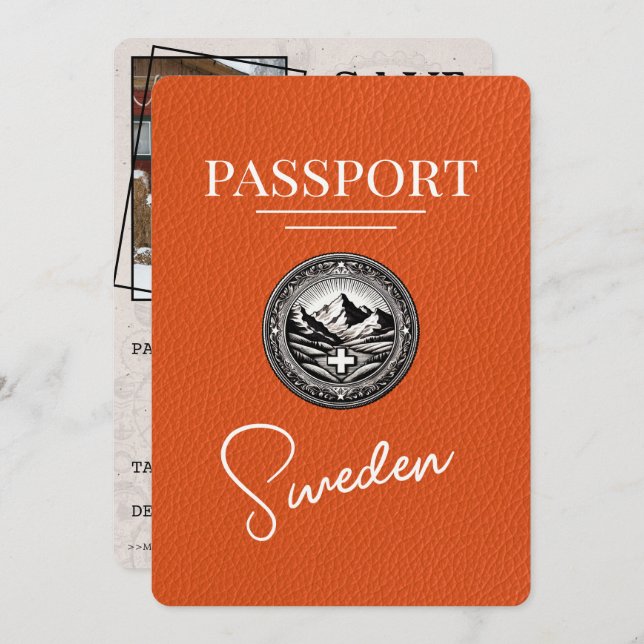 Orange Sverige Passport Spara datum Spara Datumet (Fram/baksida)