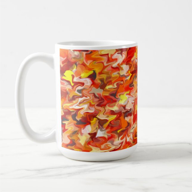 Orange Swirl 15oz Mugg (Vänster)