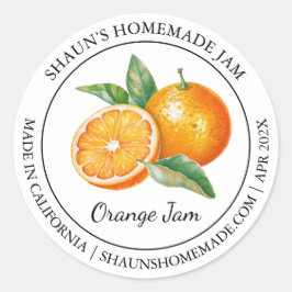 Orange Sylt Modern etikett