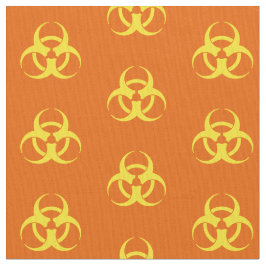 Orange Symbol Fabric Tyg