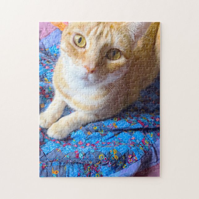 Orange, tabb vid vinkling pussel (Vertikal)