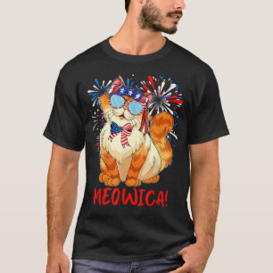 Orange Tabby Gangsta Cat Tattoos Bandana 4 juli T Shirt
