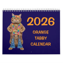 Orange Tabby-kalender