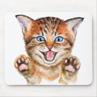 Orange Tabby Katt Älskare Present Söt Kattunge Musmatta