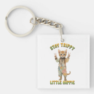 Orange Tabby Katt Boho Stay Trippy Little Hippie
