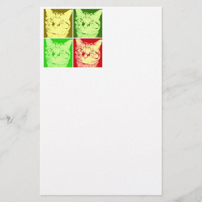 Orange Tabby katt Brevpapper (Framsida)