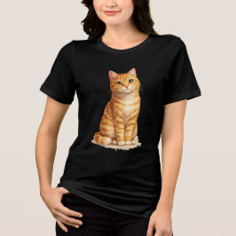 Orange Tabby Katt Clipart T Shirt