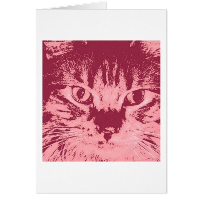Orange Tabby katt Hälsningskort (Framsidan)
