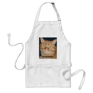 Orange Tabby katt/inkognito Förkläde