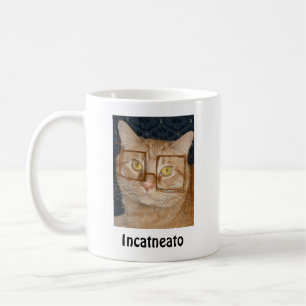 Orange Tabby katt/Inkognito Humor Kaffemugg