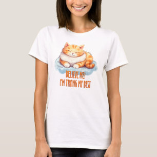 Orange Tabby katt - jag gör mitt bästa T Shirt