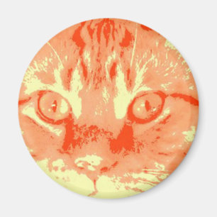 Orange Tabby katt Magnet