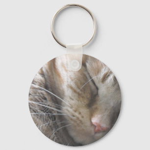 Orange Tabby katt Nyckelring
