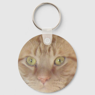 Orange Tabby katt Nyckelring