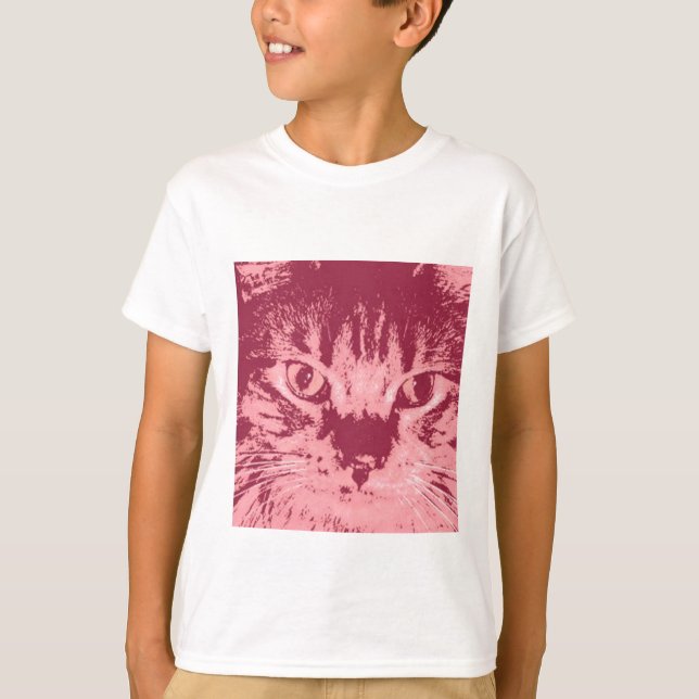 Orange Tabby katt T Shirt (Framsida)