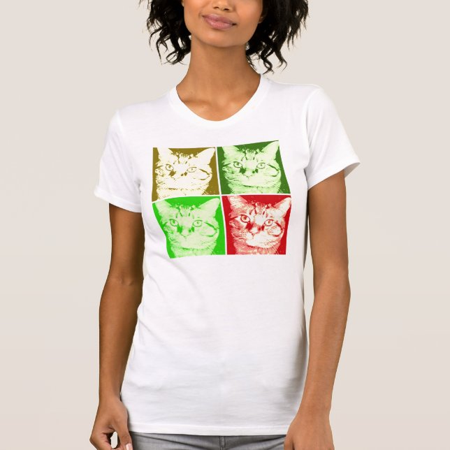 Orange Tabby katt T-shirt (Framsida)
