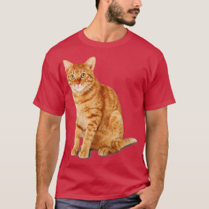 Orange Tabby katt T Shirt