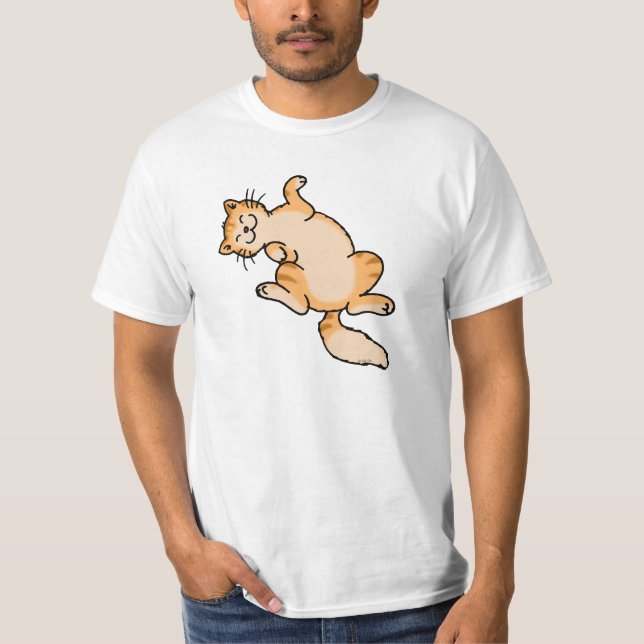 Orange tabby katt tee (Framsida)