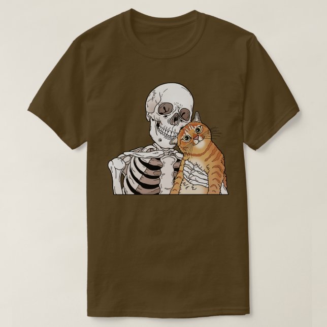 Orange tabby katt vän t shirt (Design framsida)