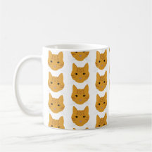 Orange Tabby katt vid Mugg