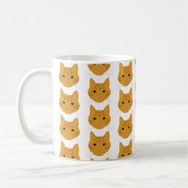 Orange Tabby katt vid Mugg