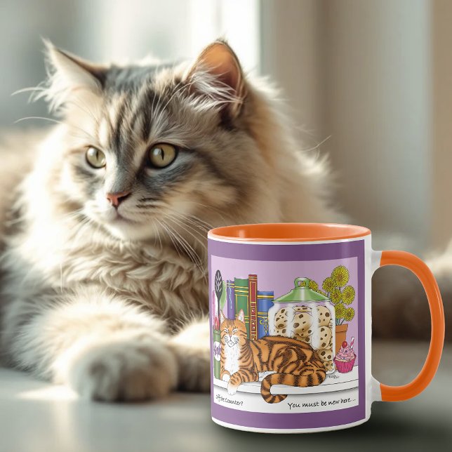 Orange Tabby Kitchen Counter Top Mugg (Skapare uppladdad)